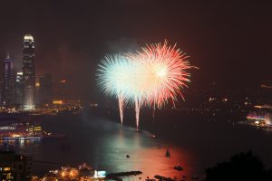 若不是朋友帶領，也不知道香港會有個如此無遮擋的看煙花地方